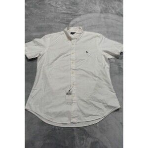 Polo Ralph Lauren Men's Medium White Classic Fit Oxford Shirt NWT